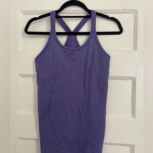 Lululemon Purple Ridged Tank (w built in bra)